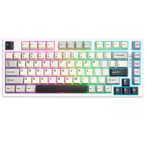 YUNZII RT80 Hall Effect 8K Rapid Trigger Gaming Mechanical Keyboard, 82-Key Wireless Adjustable Actu