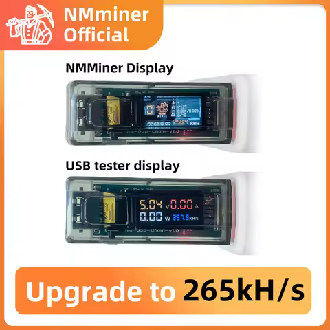 NMMiner usb-chain ESP32 Crypto Solo Lottery Lucky Miner deeply optimized upgrade to 265KH/s with USB