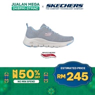 Skechers Women Sport Arch Fit Comfy Wave Shoes - 149414-SLT Air-Cooled Arch Fit Machine Washable Kasut Sneaker Perempuan