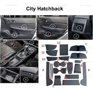 LEATHER Honda City GN2 2020-2025 Interior Slot Mat Anti Slip Mat Car RS City Hatchback Honda City GN