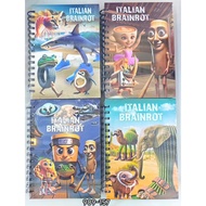 Tung Tung Sahur Tralalero tralala A5 Spring Notebook