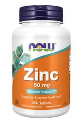 Now 葡萄糖酸鋅 50mg 250粒 素食 Zinc Gluconate