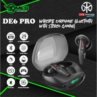 Dmes DE6 Pro Wireless Earphone Bluetooth with Stereo Gaming 5.3 Bluetooth Earbud | Music Playtime 8 