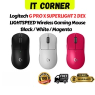 Logitech G PRO X SUPERLIGHT 2 DEX LIGHTSPEED Wireless Gaming Mouse, 60g Pro-Grade Lightweight Mouse 