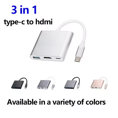 3 in1 docking station type-C to HDMI 3.0HUB Disk Projector 4K HD Hub for MacBook, Samsung, Huawei, X