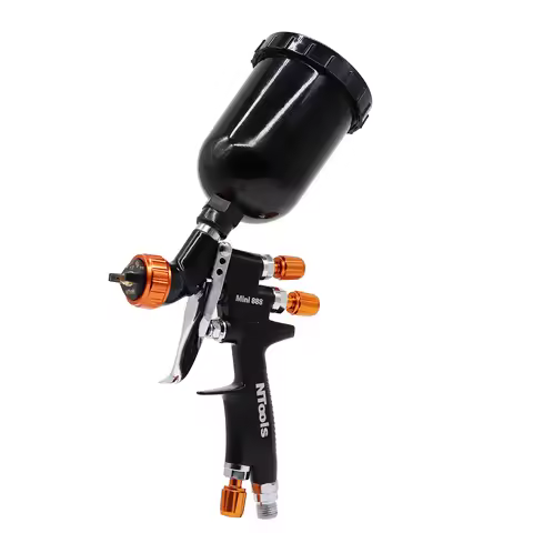 HVLP Spray Gun 0.8/1.0/1.2mm Nozzle Size Can Choose 250CC Tank Air Spray Gun Mini Sprayer For Car Re