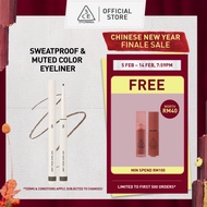 3CE Soft Mute Pencil Liner, Waterproof, sweatproof, smudgeproof eyeliner, easy blending for precise 