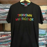 HITAM Thxnsmn Multicolor Black Distro T-shirt