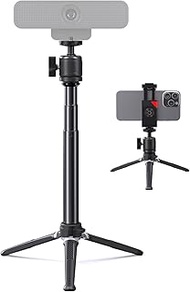 Webcam Tripod Stand for Desk, 3 Level Extendable Camera Tripod Mount for Logitech Webcam C920 C922 C