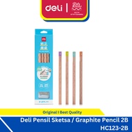Deli Sketch Pencil / Graphite Pencil 2B HC123-2B