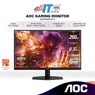 AOC Q27G42ZE 27" QHD IPS 260Hz Gaming Monitor | 0.3ms | HDR10 | Adaptive Sync | 2560x1440 | Low Inpu
