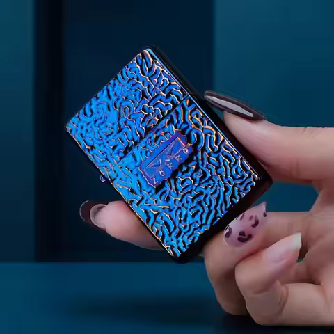 ZORRO Smoked Blue Crater Second Generation Kerosine Lighter Personalized Carving Windproof Grinding 