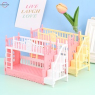 [CRT] Dollhouse Bedroom Simulation Bunk Bed for 9-11inch Doll Playset Toy Random Color NEW