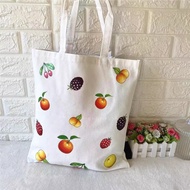 Over 58 Yuan Pomeranian Canvas Bag Fruit Pattern Canvas Bag Cotton Bag Eco-friendly Shopping Bag Sto