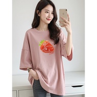 2Y874 1XL-5XL Tshirt Women Clothes Tshirt Crop Top Blouse T shirt Plus Size Woman Streetwear T Shirt