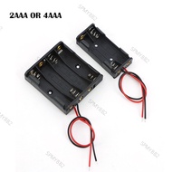 2pcs/5pcs 1.5V Slot AAA Battery Case Battery Box AAA Battery Holder With Leads wire With 2 4 Slots A