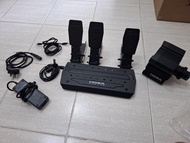 Moza R5機座 + SRP腳踏連離合器 + 夾枱架 + 不跟方向盤