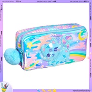 Australia Smiggle Original Children's Pencil Case Kawaii Girl Stationery Box Beautiful Black Starry 