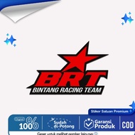 BRT Bintang Racing Team Sticker Glossy Lamination 7cm Motorcycle Racing Sticker