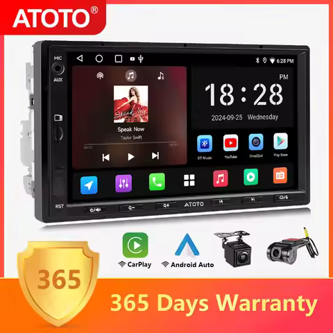 ATOTO Android Double 2 Din Car Stereo 7 inch Automotive Multimedia Player Radio Android Auto Carplay