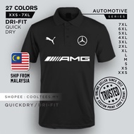 [MICROFIBER] POLO MERCEDES-BENZ AMG PETRONAS HORIZONTAL TSHIRT BAJU MERC F1 A B C E S M G CLASS SIZE