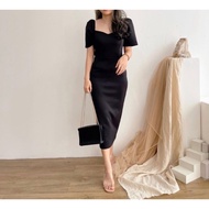 FANNY DRESS || Korean Dress || Midi dress || Bodycone Dress || Casual