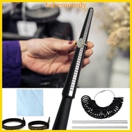 TAK 3 4 6 7Pcs Rings Sizer Measuring Tool Set Rings Guage for Rings Measurer Integrated