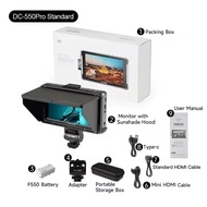 Viltrox DC-550 Pro Portable Monitor 5.5" 1920x1080 4K Profissional Monitors HDMI Touch Screen Field 