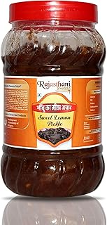 Rajasthani Swaad Sweet and Sour Lemon Pickle Organic Khatta Meetha Nimbu Ka Achar | Pack of 800 Grams