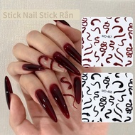 Stick Nail Stick 5D Embossed Snake Nail Art Stickers