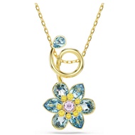 Swarovs Blue Flower Idyllia Pendant Idyllia Necklace