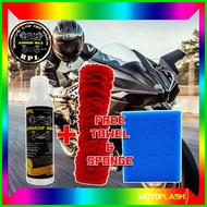 ┗ Armor Wax Coat with Sponge and Microfiber Towel for Motorcycle Glossy and Matte Paint