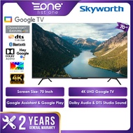 Skyworth 70 Inch 4K UHD Google TV 70SUE7600 | Google Assistant | Dolby Audio & DTS Sound Surround | 