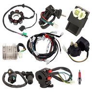 ATV Wiring Harness Kit with CDI Stator Regulator Ignition Switch Solenoid Relay for GY6 125Cc 150Cc ATV 4-Stroke Parts
