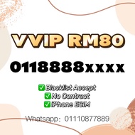 VVIP Number 0118888xxxx redONE Sim Card Unlimited Internet Unlimited Call Special VIP Number