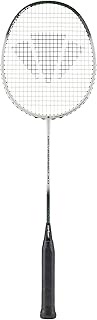 CARLTON Drivespeed 4.0 Badminton Racket, Pre-Strung, White, Grip 3U G5