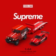 CoolCar 1/64 Toyota FJ40 BMW M4 Supreme Alloy Car Model Diecast Car Toy Collection Birthday Gift