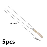 Reusable Barbecue Kebab Stick Stainless Steel BBQ Skewer Sturdy Reusable Barbecue Rod Stainless Stee