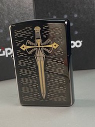 Zippo 黑炫冰十字劍打火機 lighter