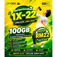 SIM CARD ONEXOX PRIPAID 1X22 Hanya RM22 sebulan free SIM