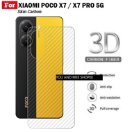 Skin CARBON BACK POCO X7 X7PRO X6 X6PRO X5 X6PRO X3 NFC PRO GT F7 Ultra F6 F5 F4 F4GT F3 F2 Pro F1 M