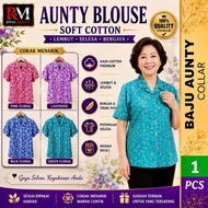 BAJU AUNTY BLOUSE/MOTHER BLOUSE COLLAR (ADA 1 POCKET) RANDOM DESIGN