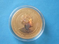 【金幣】澳洲2024年1盎司100澳元金幣「龍」圖案，壓克力盒裝