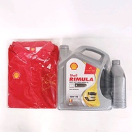 Shell น้ำมันเครื่องดีเซล​ รถบรรทุก RIMULA R4 X 15W-40 ปริมาณ​ 6 / 7 / 8 ลิตร #ฟรีเสื้อโปโล​ เมื่อสั่