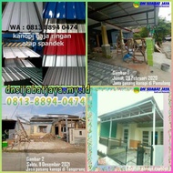 Kanopi Baja Ringan SPANDEK per meter Bogor