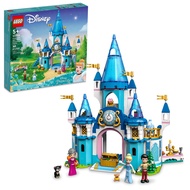 LEGO Disney Princess Cinderella and Prince Charming's Castle 43206 Doll House, Buildable Toy with 3 