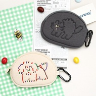 ROMANE BB Round Card Wallet - key small pouch storage organiser coin bag keychain