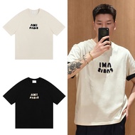 Ami Casual Loose Cotton Sports Short Sleeve T-Shirt Men