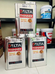 ทินเนอร์ เดลต้า AAA THINNER 3A 100% ปิ๊บล่ะ 8 กิโลกรัม สินค้าคุณภาพสูง