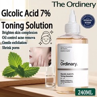 The Ordinary Glycolic Acid 7% Exfoliating Toner - 240mL Smooth Skin  AHA Toner